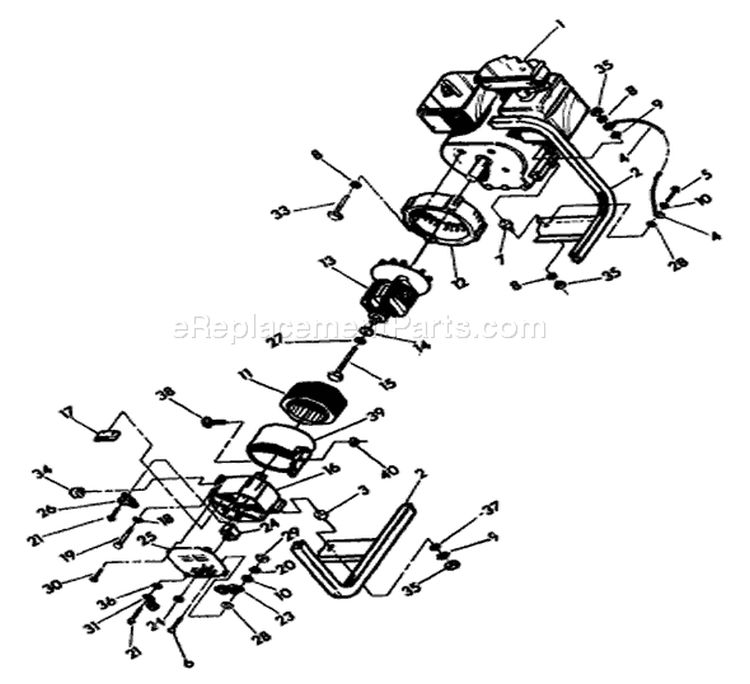 Page B Diagram and Parts List for 9296-1  Briggs and Stratton Generator